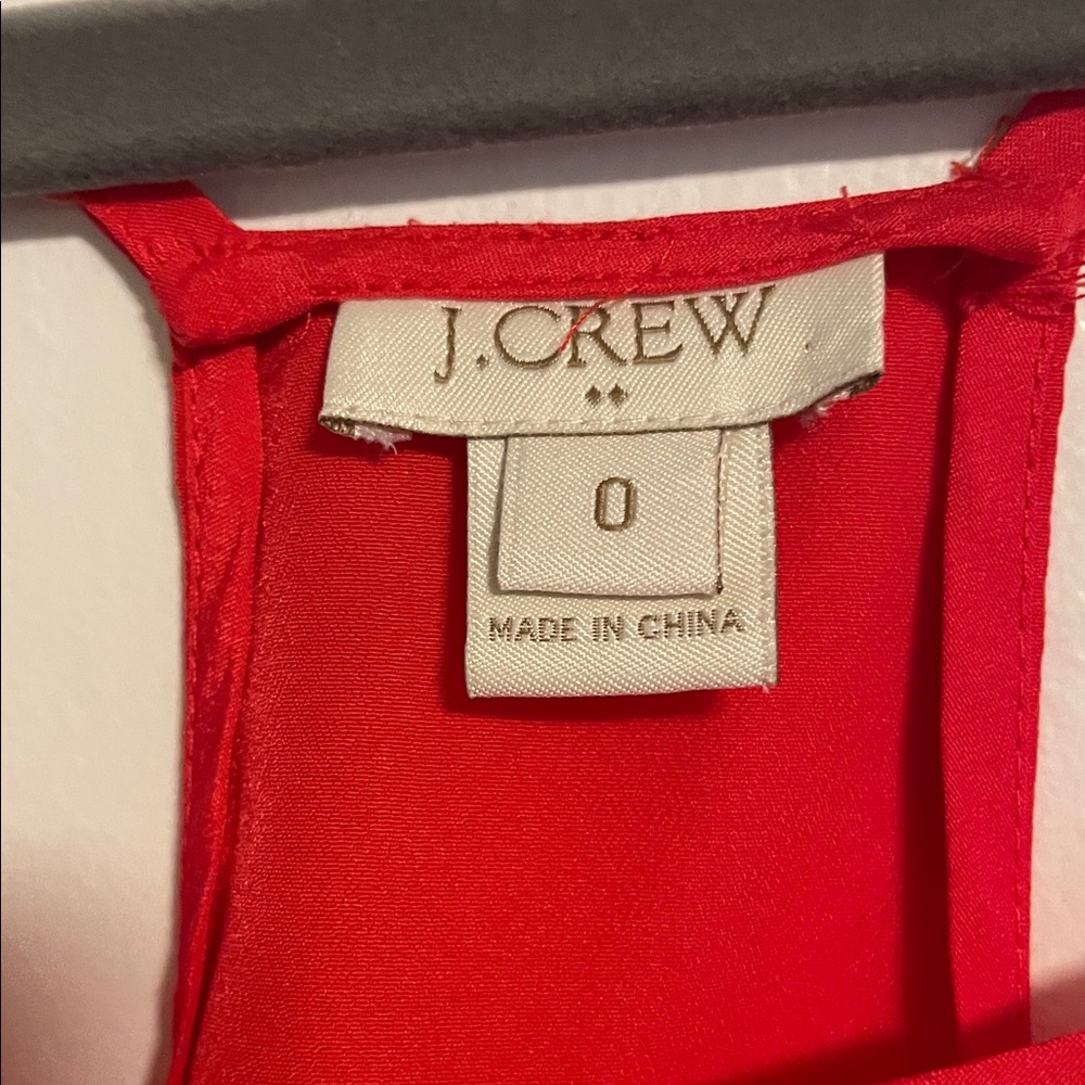 J. Crew Red Spaghetti-Strap Camisole size 0 - Picture 5 of 11